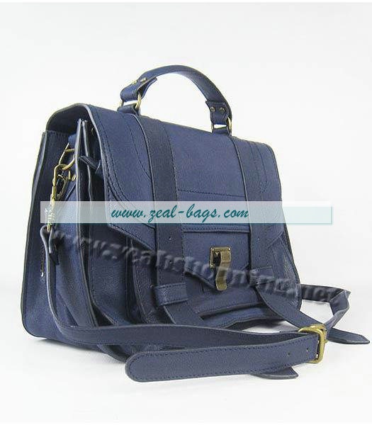 Knockoff Proenza Schouler Suede PS1 Satchel Bag in Blue Lambskin - Click Image to Close